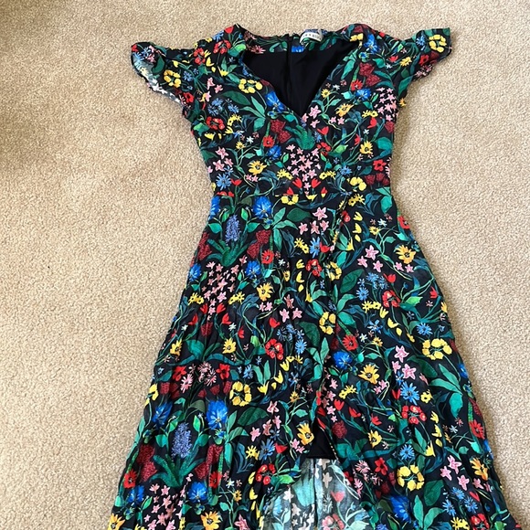 Alice + Olivia floral dress sz 0 - Picture 2 of 6